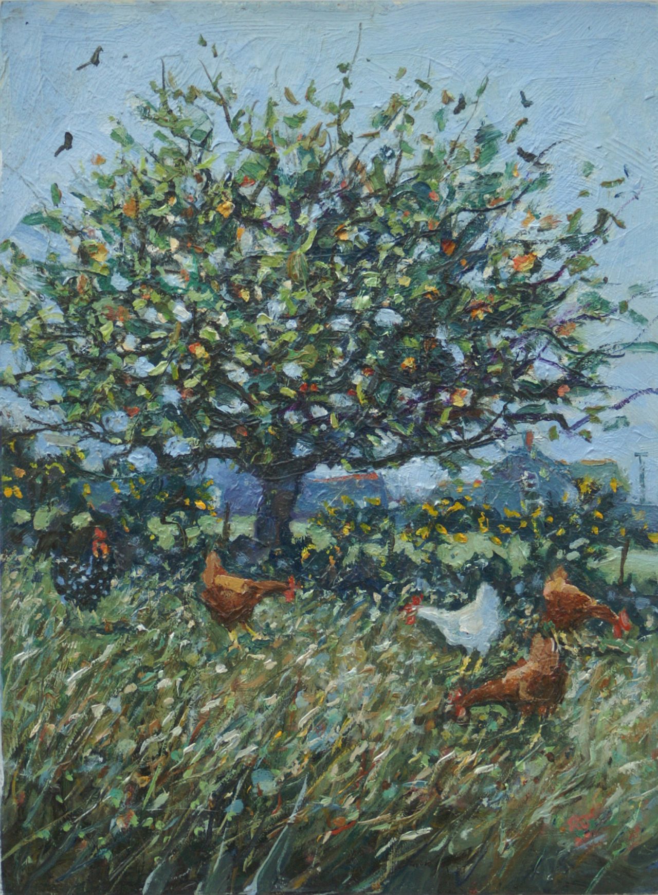 Apple Tree and Chickens Robert Jones