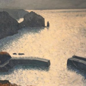 Sea and Cliffs, Mullion Harbour sold
