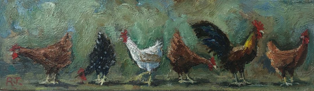 Hens and Cockerel